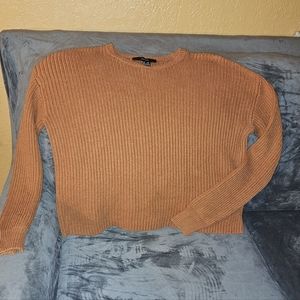 Forever 21 Oversized Cozy Crew Neck Sweater Rust Color Size M